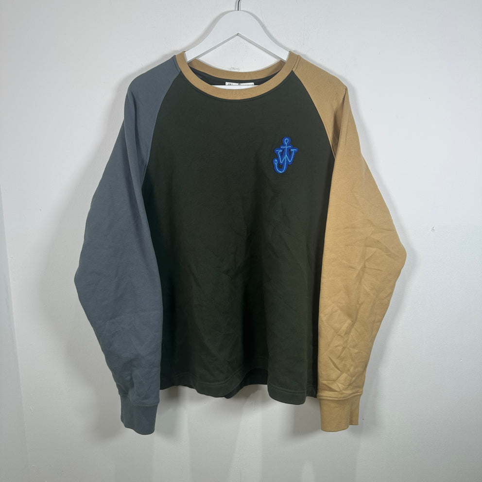 J.W. Anderson Color Block Logo Crewneck Size XL