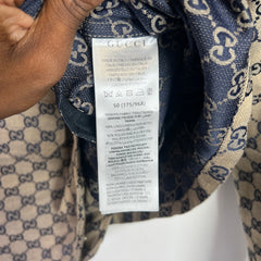 Gucci GG Monogram Four-Pocket Linen-Blend Light Jacket