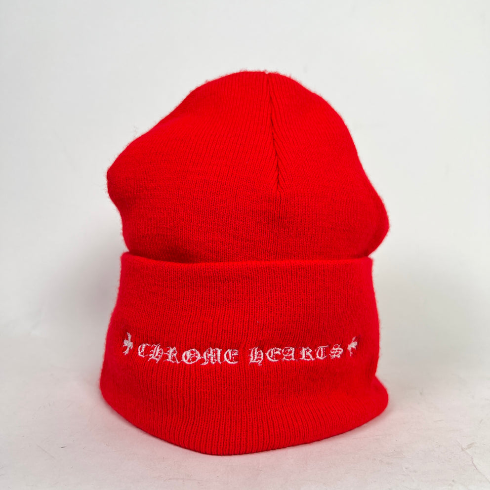 Chrome Hearts Triple Cross Embroidered Beanie