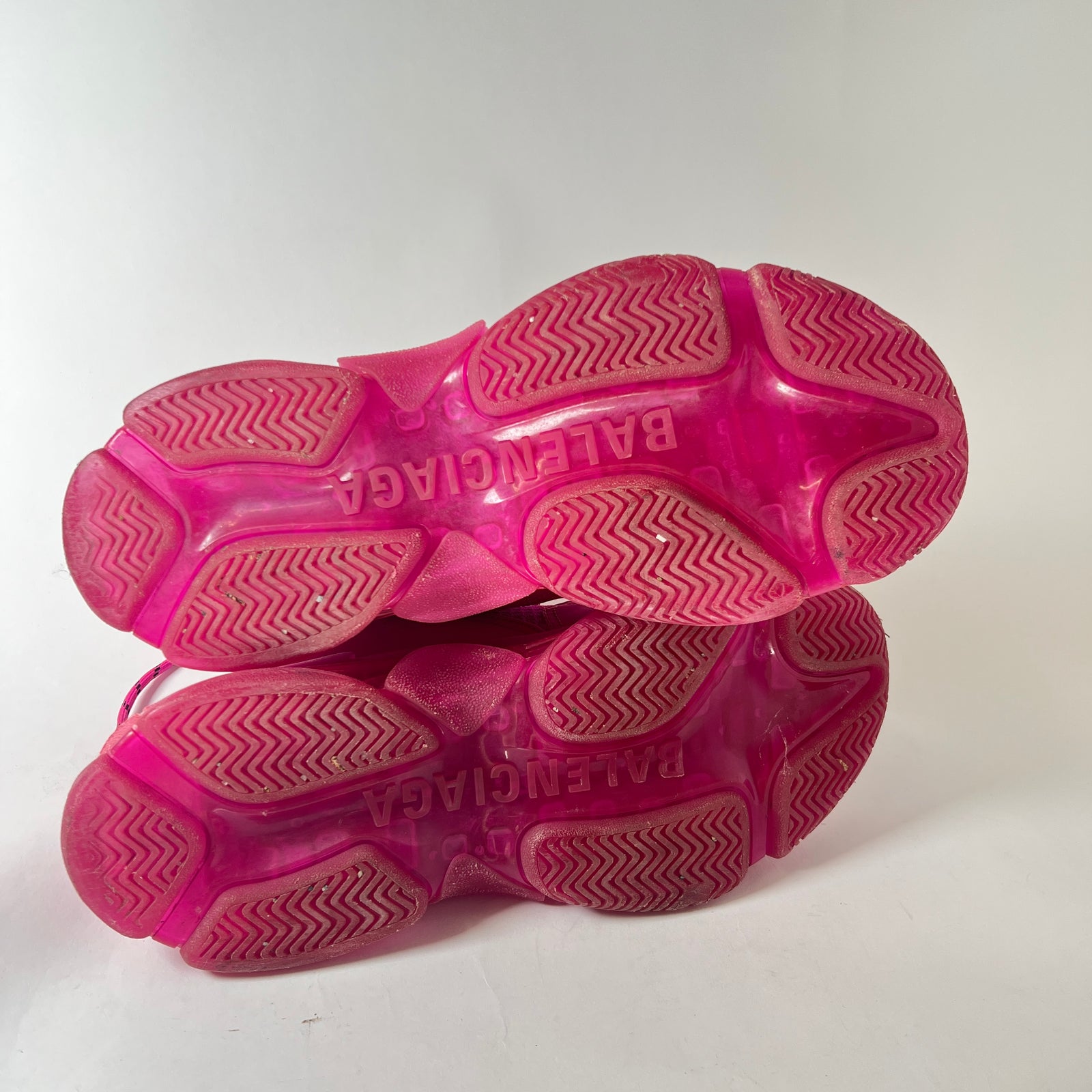 Balenciaga Hot Pink Triple S Sneakers Size 45