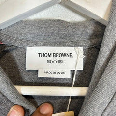 Thom Browne Dark Grey RWB Striped Hoodie Size 4