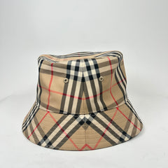 Burberry Tan Pattern Bucket Hat Size XL
