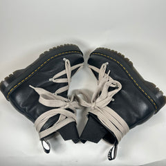 Rick Owens x Dr. Martens Black 1460 Quad Sole Pentagram Jumbolace Boots Size 13