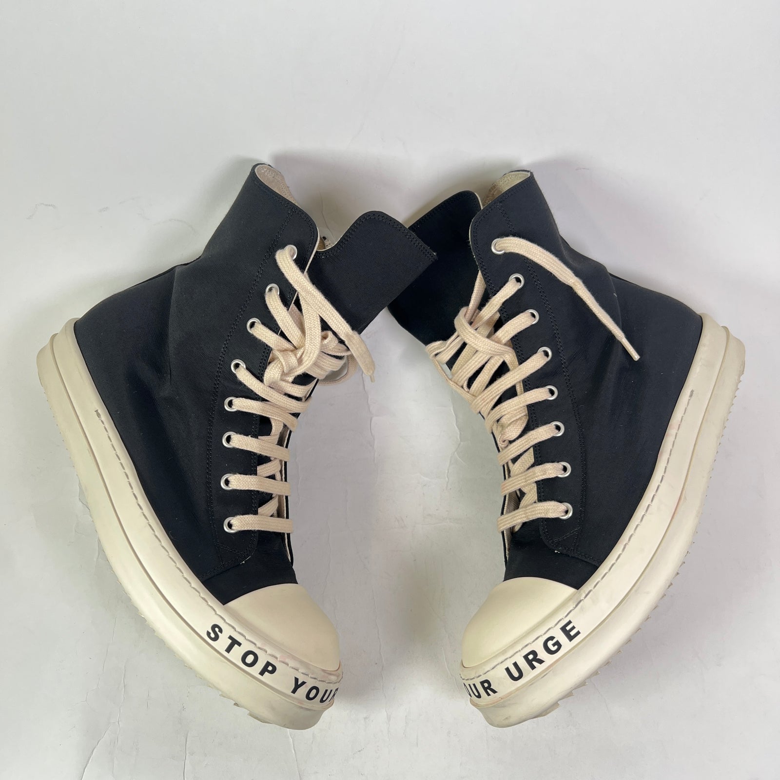 Rick Owens DRKSHDW 'Stop Your Breath' High-Top Ramones