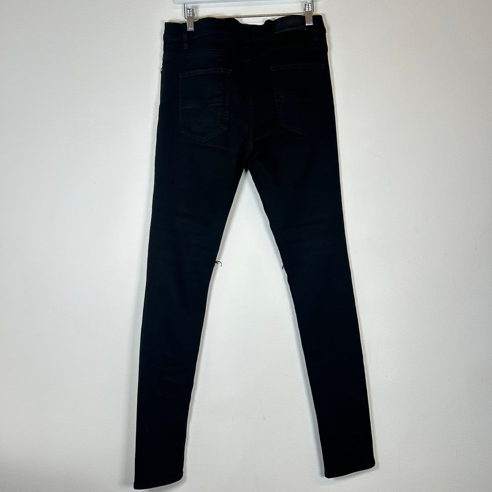 Amiri Black Leather MX1 Size 32