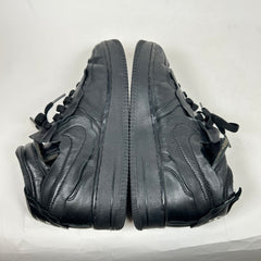 CDG x Nike Black Mid Air Force 1 Size 7