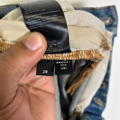 Amiri Lightwash Staggered Logo Denim Jeans