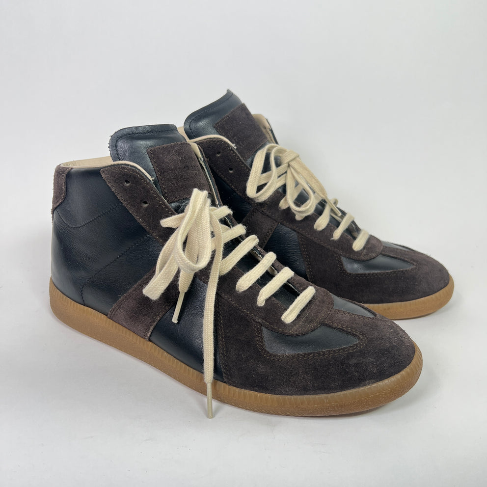 Maison Margiela Brown Replica Mid-Top Gats