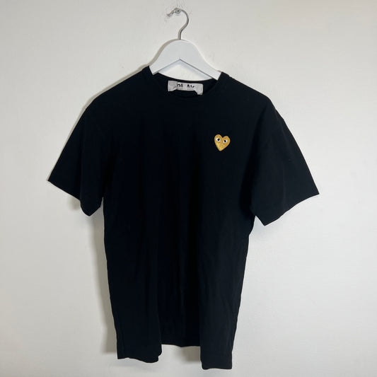 CDG Play Black T-Shirt Size XL