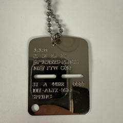 Alyx Silver Dogtag Necklace