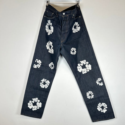 Denim Tears Raw Denim Wreath Jeans Size 36
