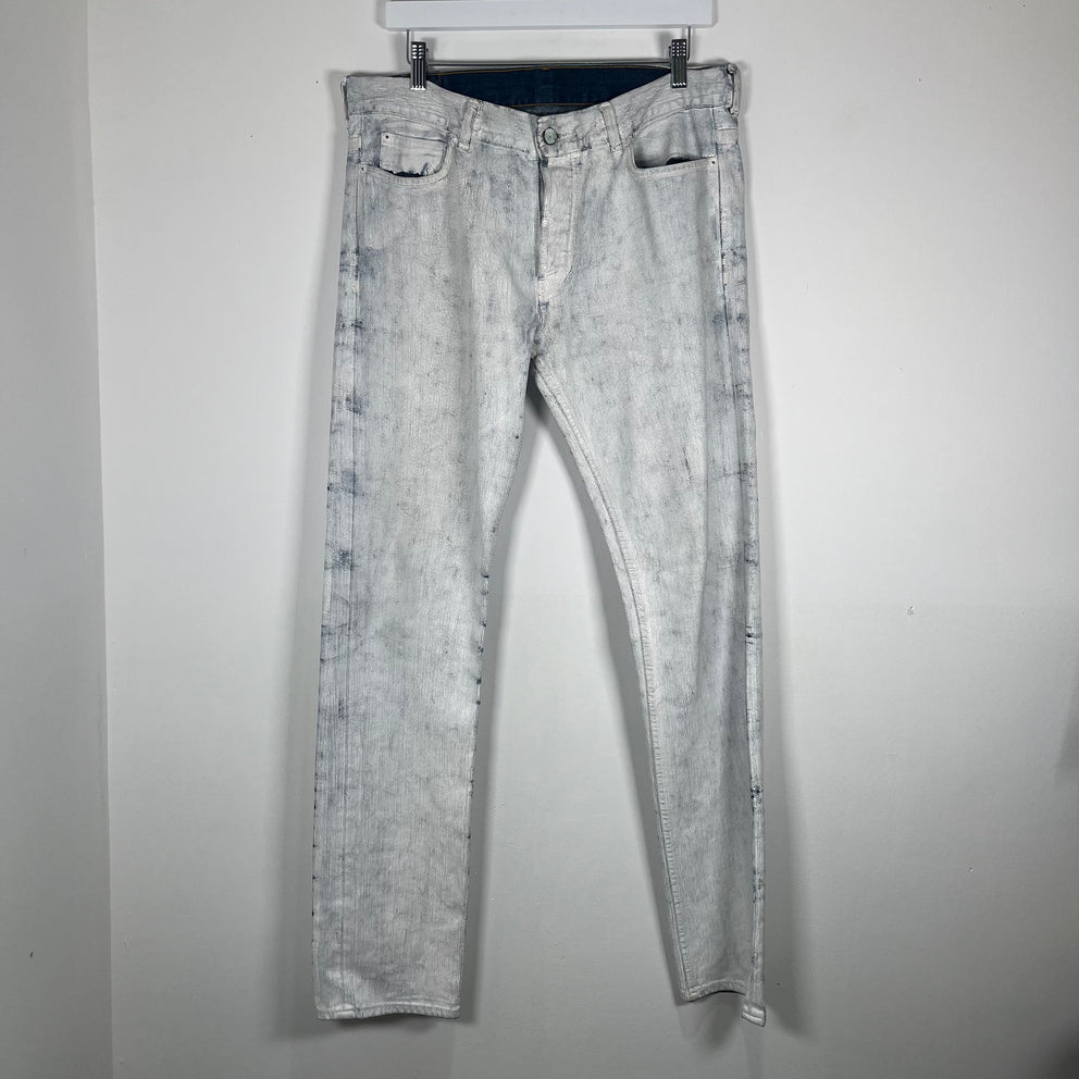 Maison Margiela x HM Paint Cracked Denim Jeans Size 32