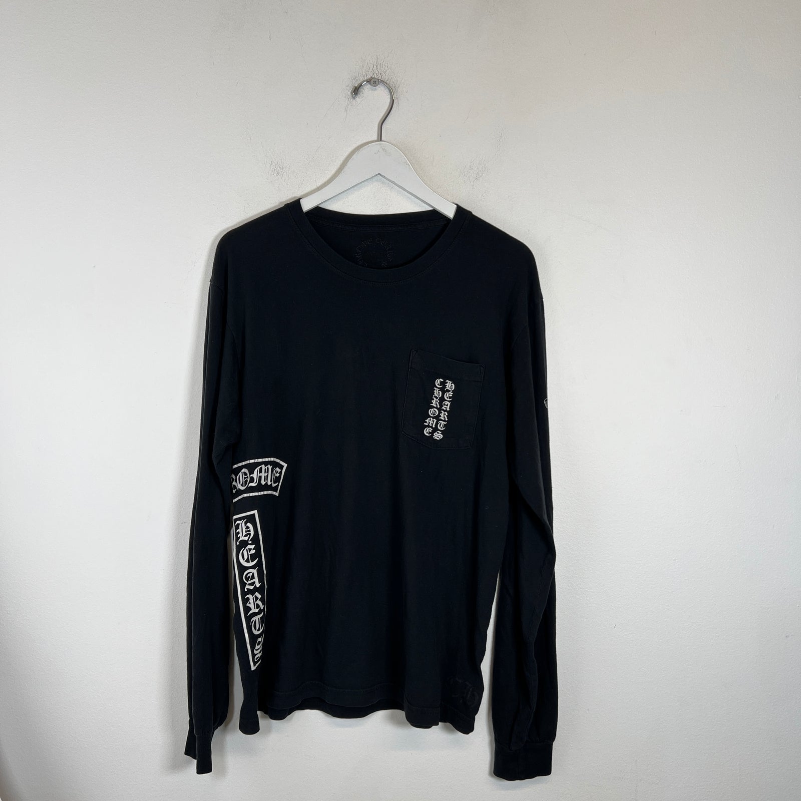 Chrome Hearts Black T-Bar Logo Longsleeve Size L