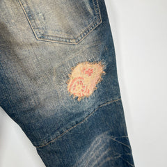 PPFM Double Waist Distressed Denim Jeans Size 32