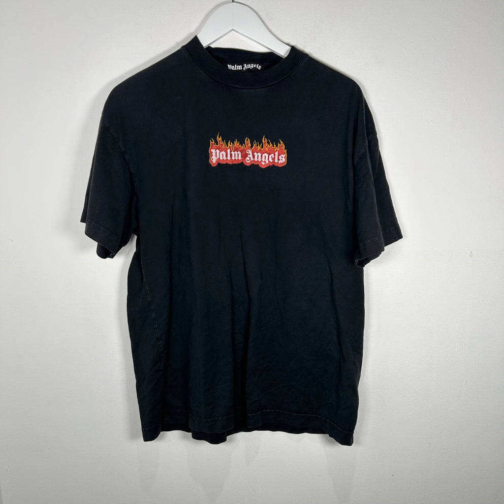Palm Angels Flame Logo T-Shirt Size S