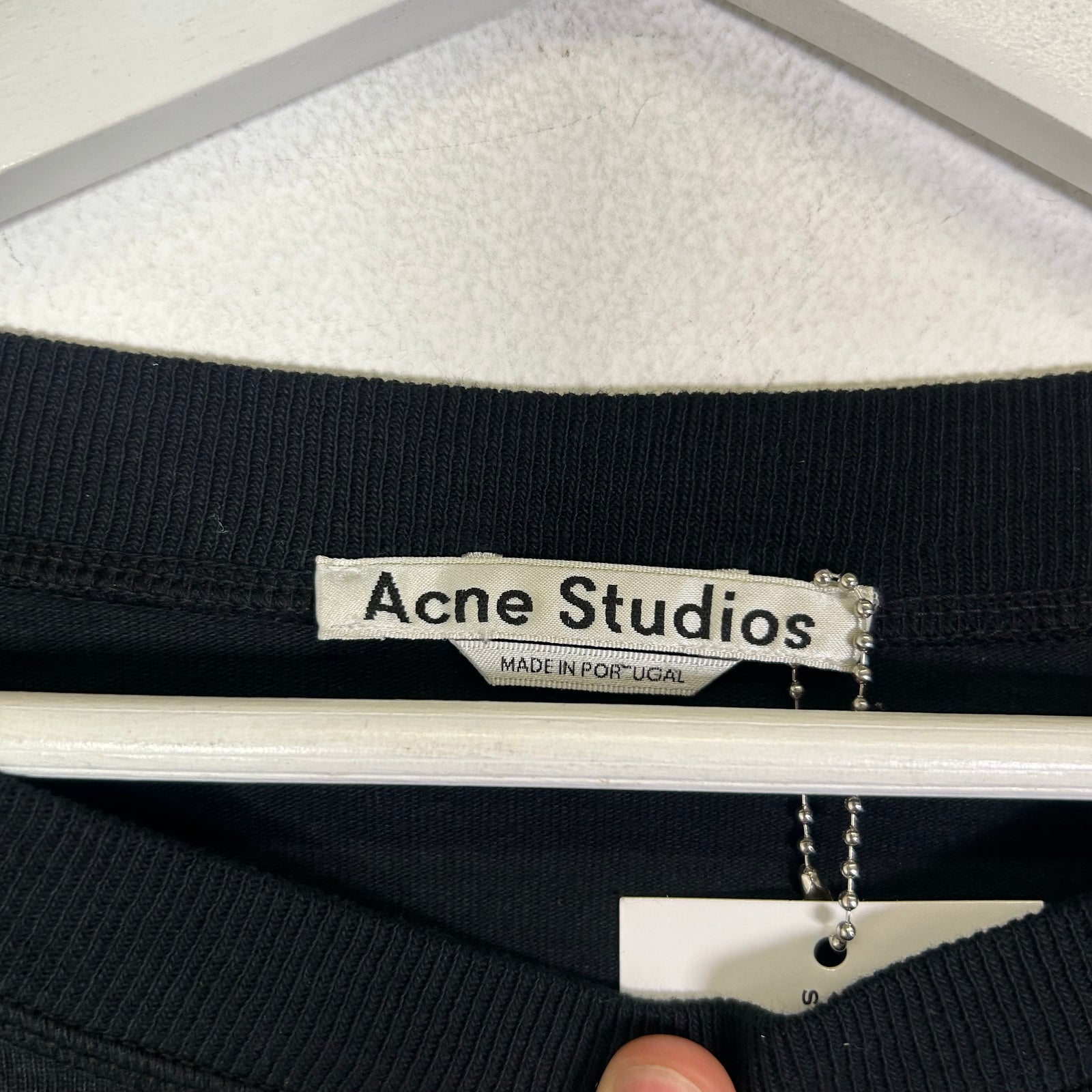 Acne Studios Black Stockholm Oversized T-Shirt Size XL