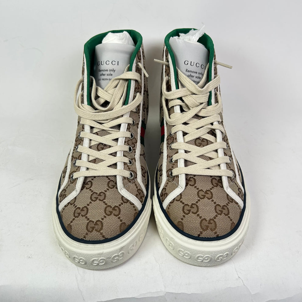 Gucci Tennis 1977 Canvas High-Top Sneakers
