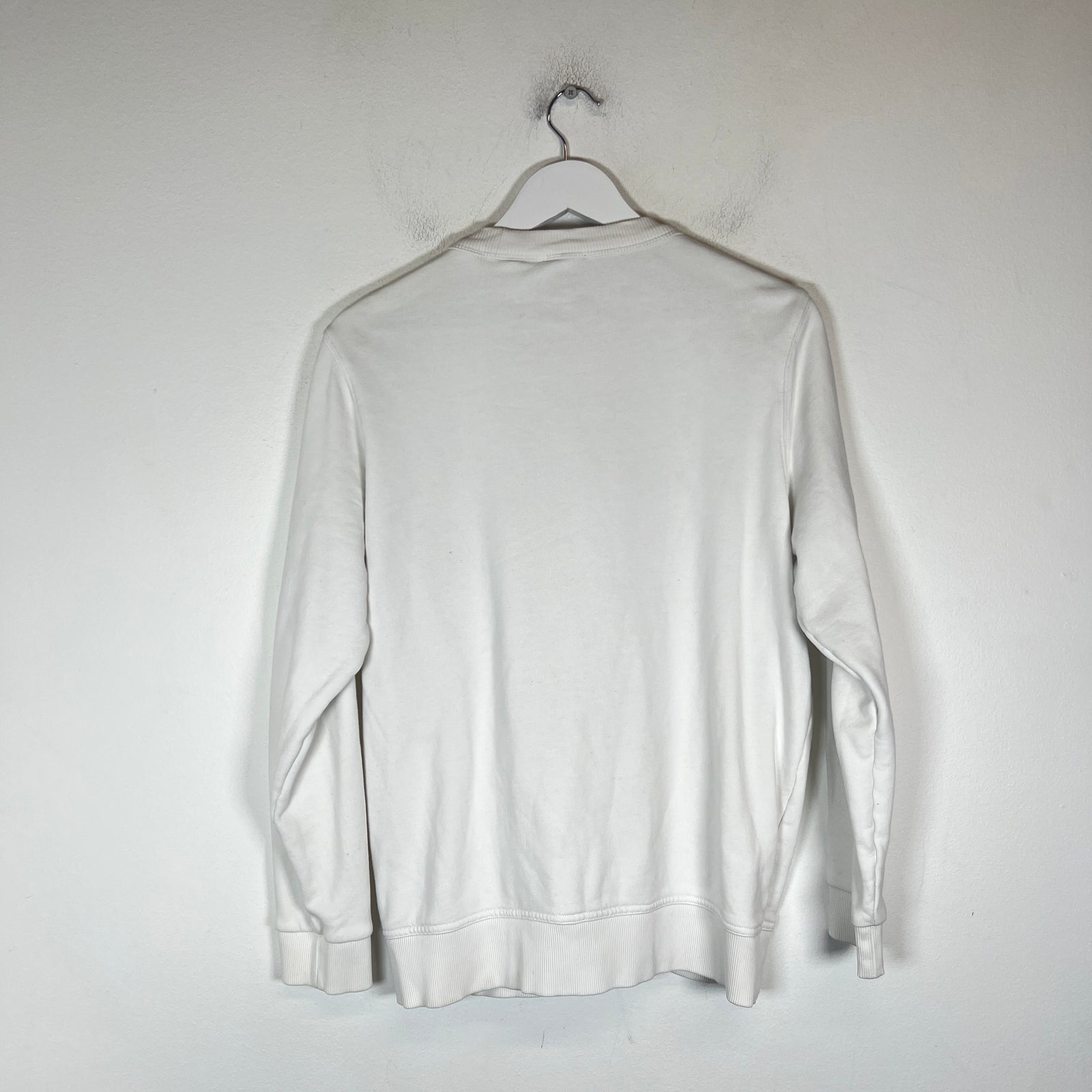 Burberry White Logo Sweater Size L