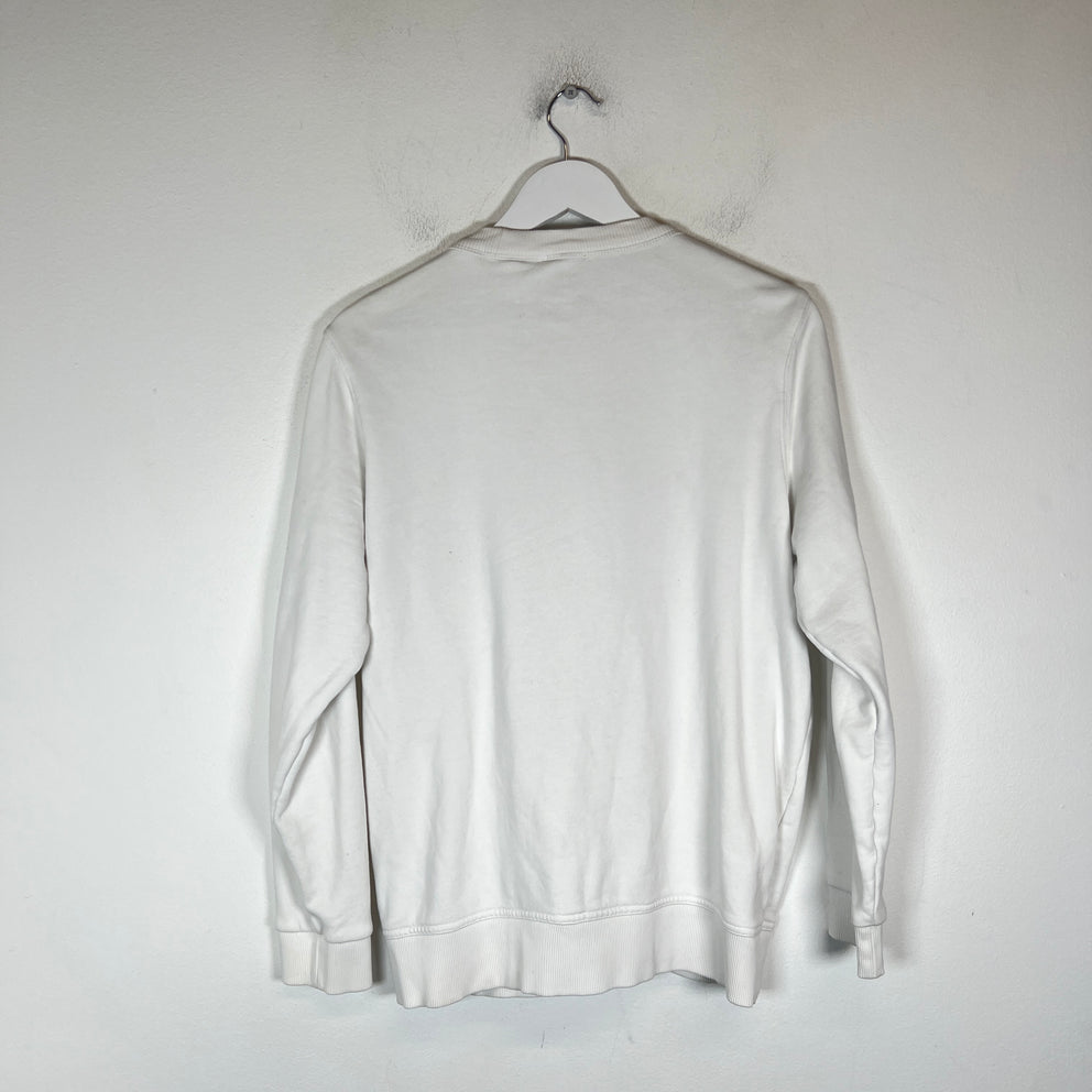 Burberry White Logo Sweater Size L