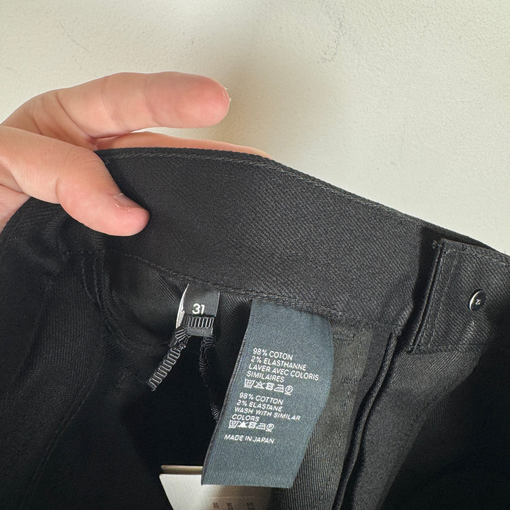 Celine Black Japanese Denim Jeans Size 31