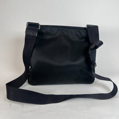 Prada Black Tessuto Nylon Messenger Bag