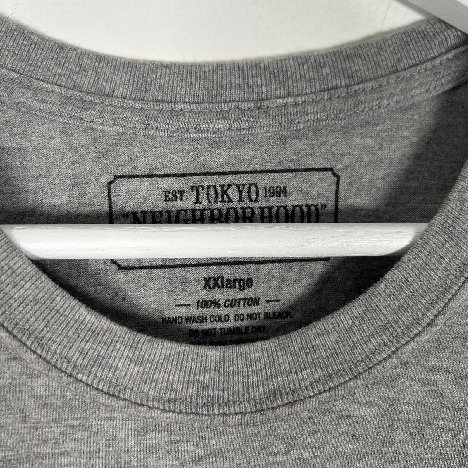 Neighborhood Tokyo Grey Print Tshirt Size 2XL