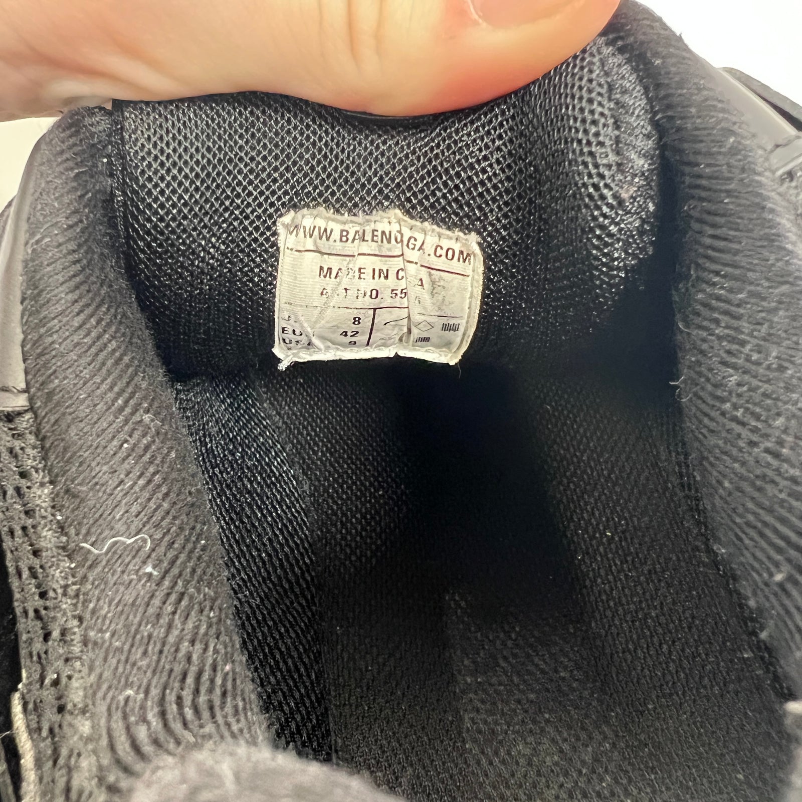 Balenciaga Black LED Track Size 42