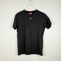 Diesel Small Graphic Black T-Shirt Size M