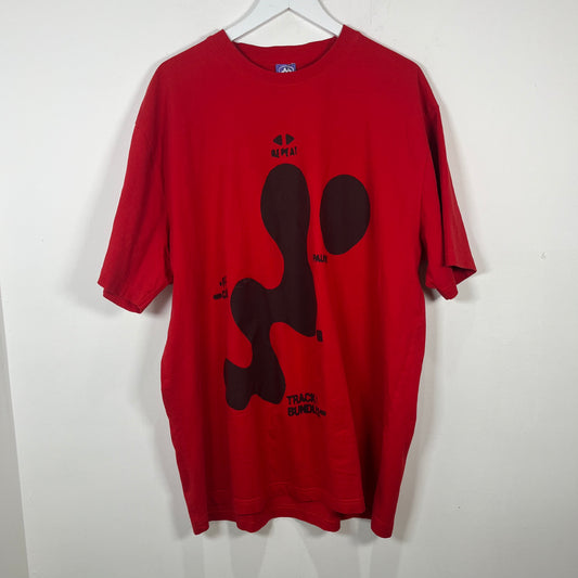 Mowalala Red 'Track' T-Shirt Size XXXL