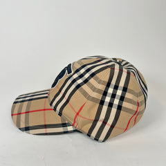 Burberry Tan TB Check Baseball Cap Size XL