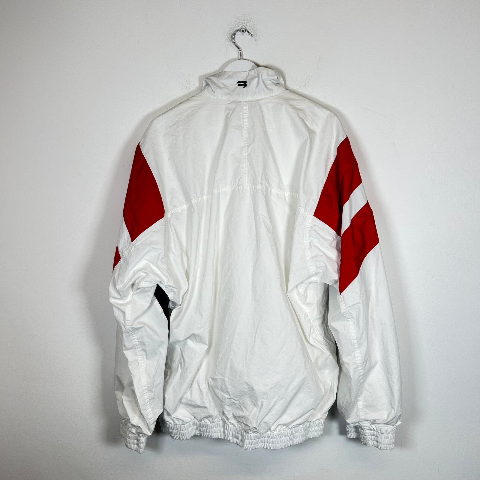 Balenciaga White/Red 3B Sport Track Jacket Size M