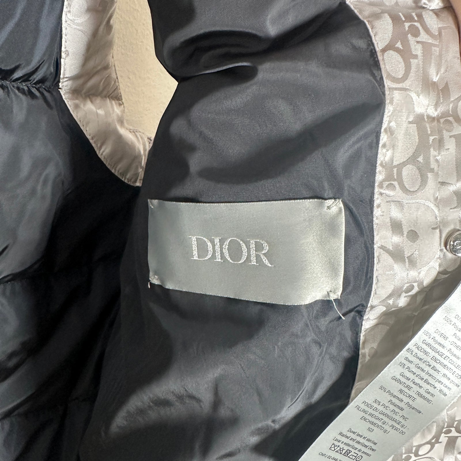 Dior Pearl Oblique Vest Size 54