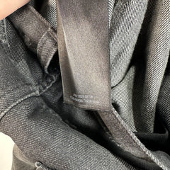 Balenciaga Grey Destroyed Baggy Denim Size M