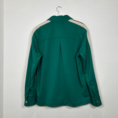 Palm Angels Green Track Button Coach Jacket Size M