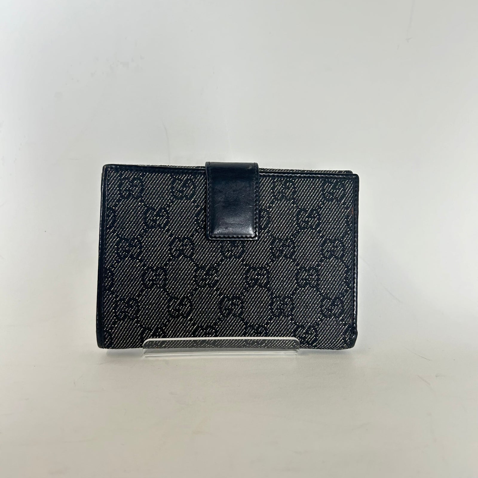 Gucci Grey Canvas Guccisima Wallet