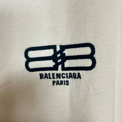 Balenciaga Cream BB Emblem T-shirt Size S