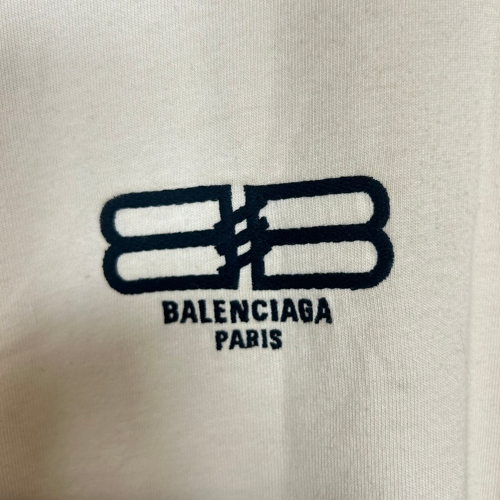 Balenciaga Cream BB Emblem T-shirt Size S