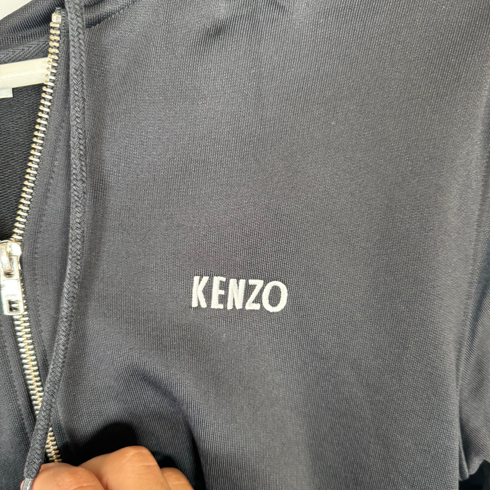 Kenzo Black Dragon Embroidered Hoodie Size M