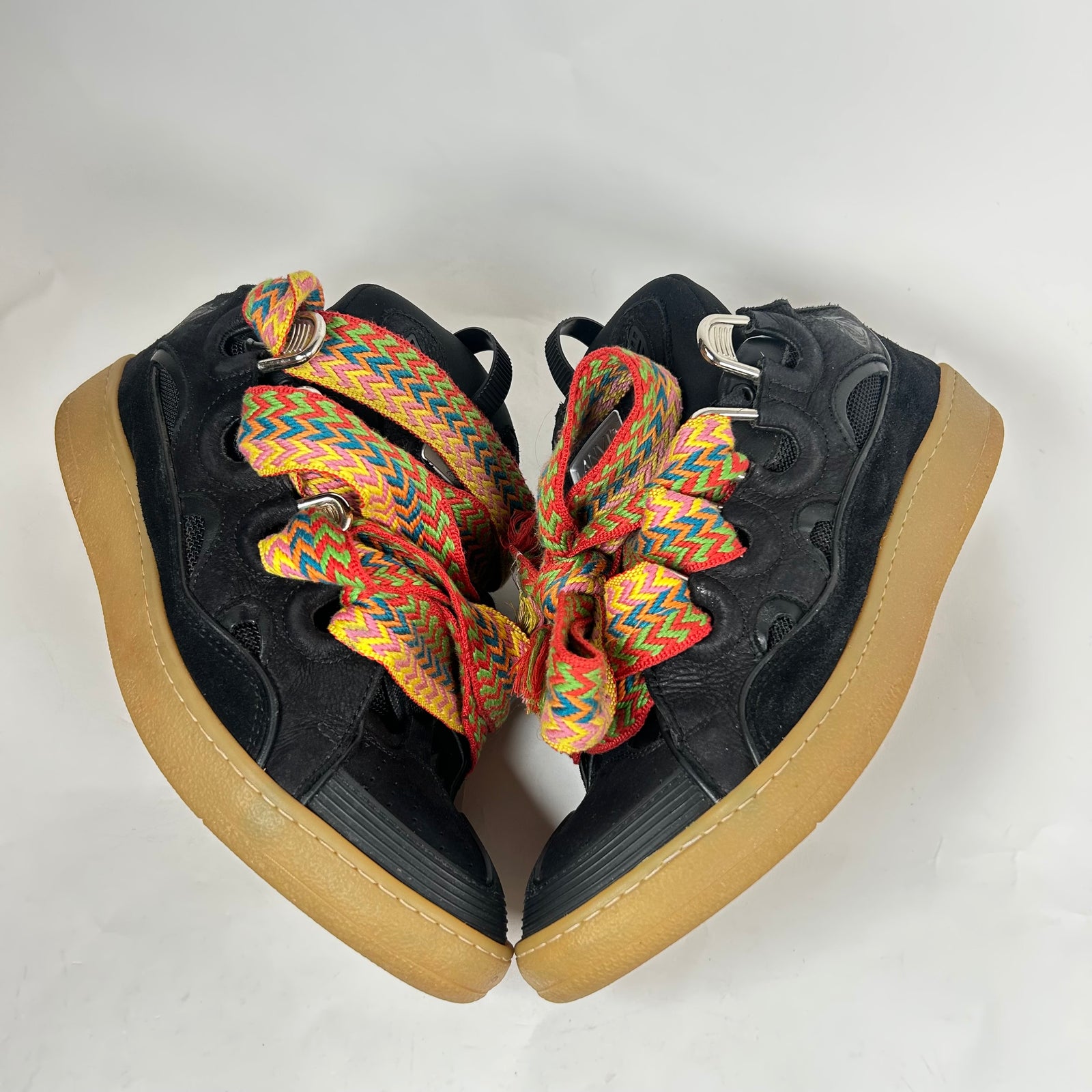 Lanvin Black Curb Sneaker Size 44