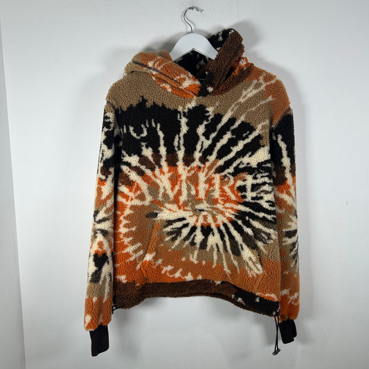 Amiri Sherpa Fleece Tye Dye Hoodie Size S
