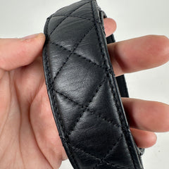 Chanel Black/Gold Quilted 'CC' Belt Size 32