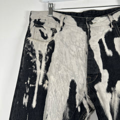 Rick Owens FW16 Bleach Vomit Torrence Cut Jeans Size 34