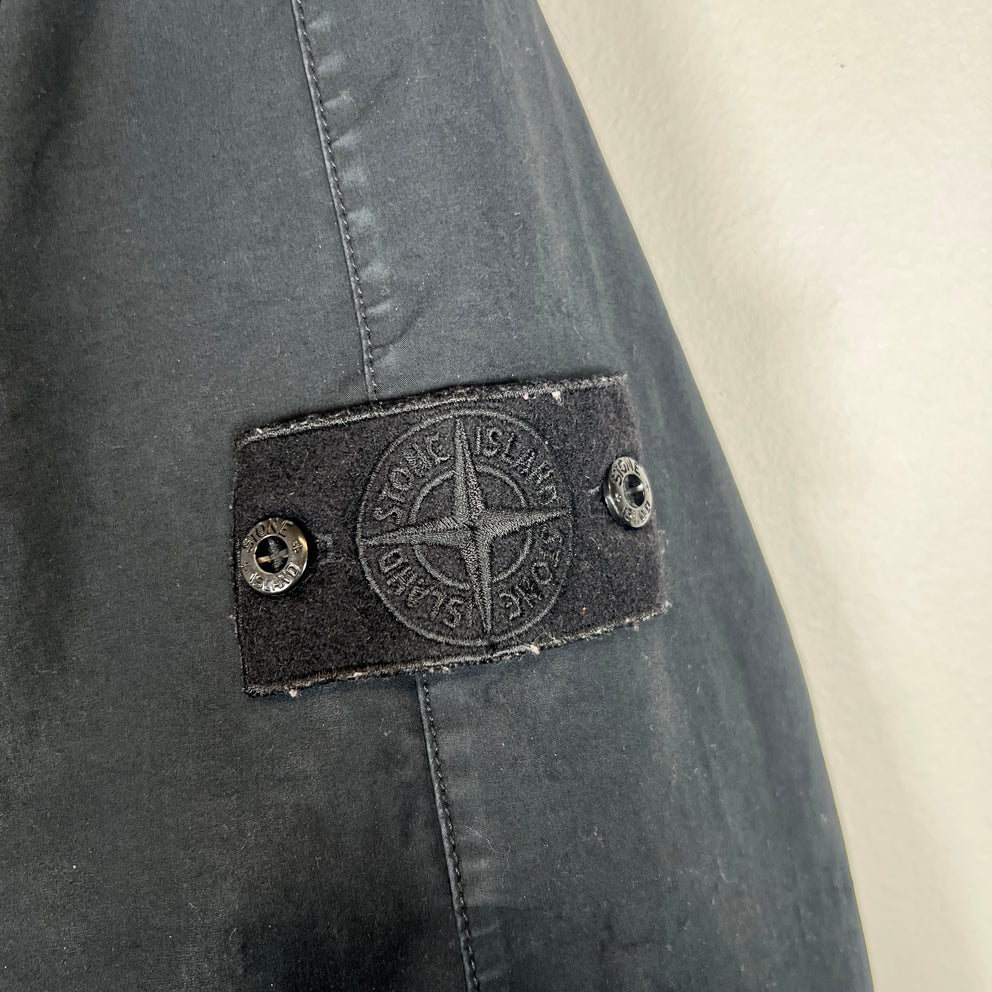 Stone Island Black Mac Supima Ghost Piece Jacket Size XL