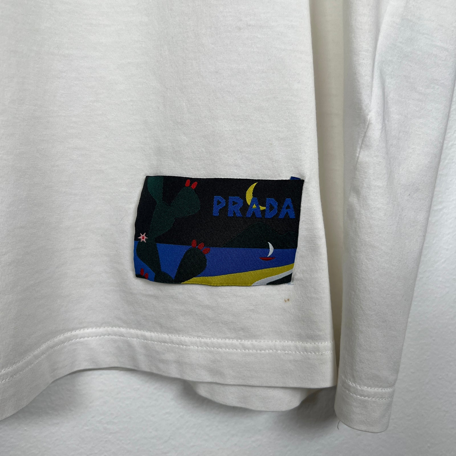 Prada Sailing White T-Shirt Size M