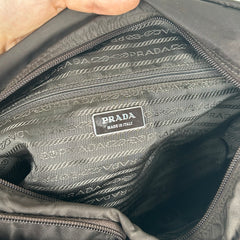 Prada Brown Messenger Buckle Bag