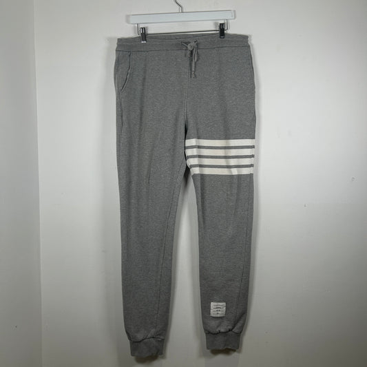 Thom Browne Grey 4-Bar Sweatpants Size 5