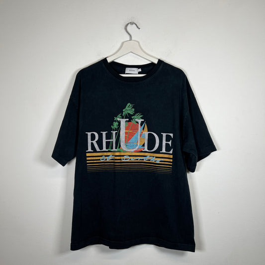 Rhude Navy St. Barth T-shirt Size M