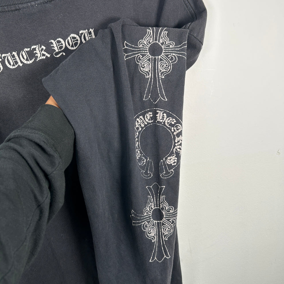 Chrome Hearts Vintage 'Fuck You' Multi Motif Longsleeve Size XXL