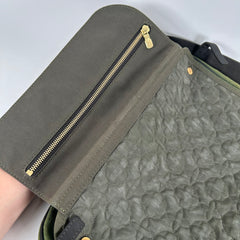 Louis Vuitton Mini Sac Maman Green Canvas Monogram Strap Bag