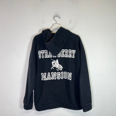 Strawberry Mansion Black Logo Hoodie Size XL